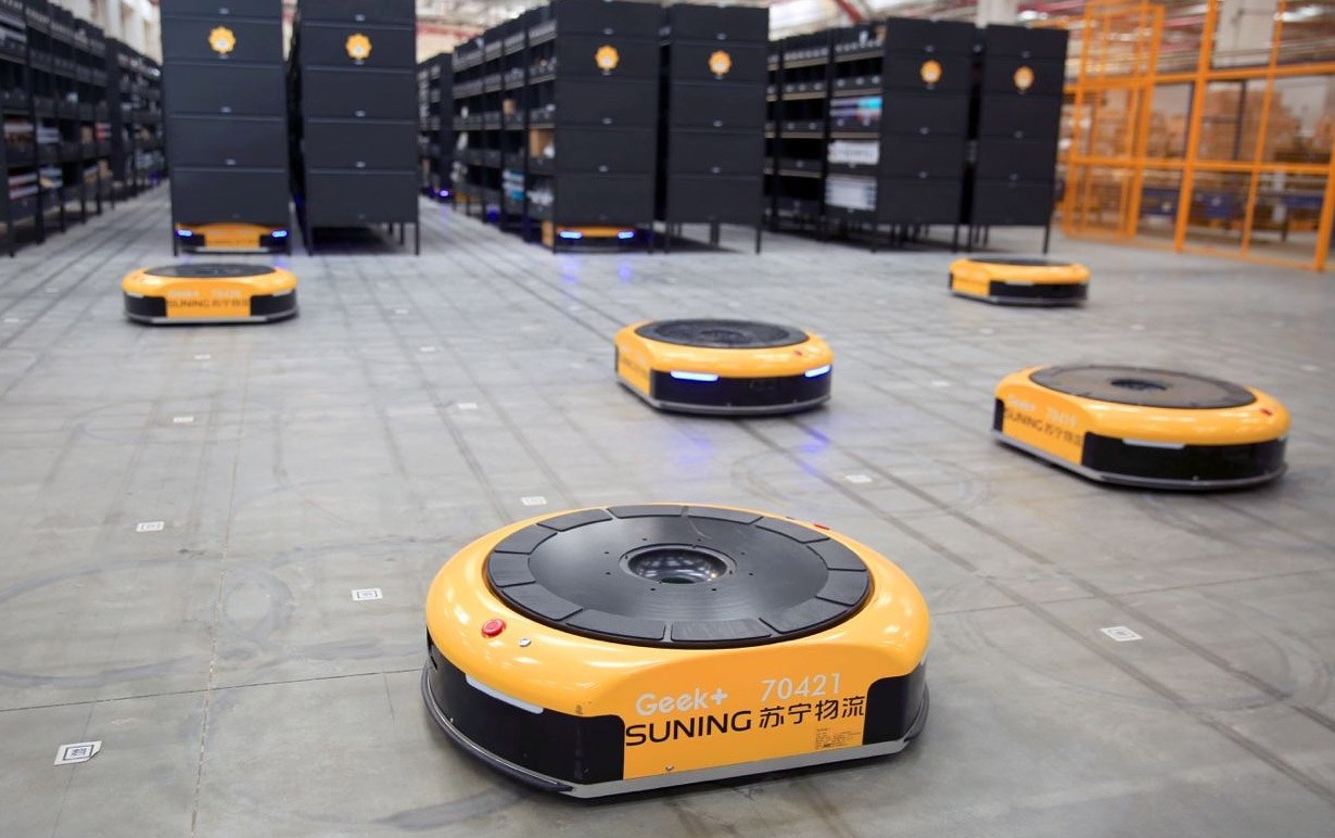 Application de la technologie RFID à une chaîne de montage automatisée basée sur des robots AGV