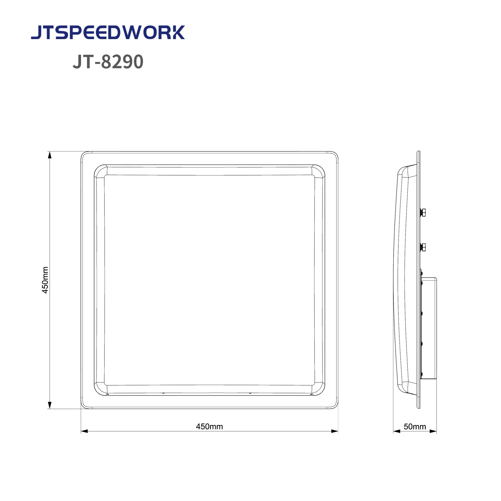 Lecteur RFID UHF longue portée JT-8290 (0-25 m) pour la gestion des véhicules