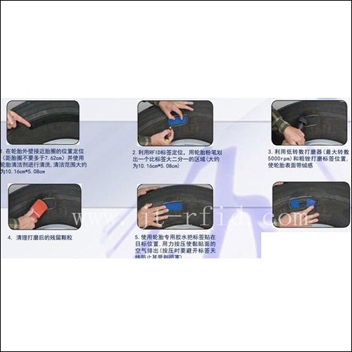 Étiquette de réparation de pneu RFID UHF