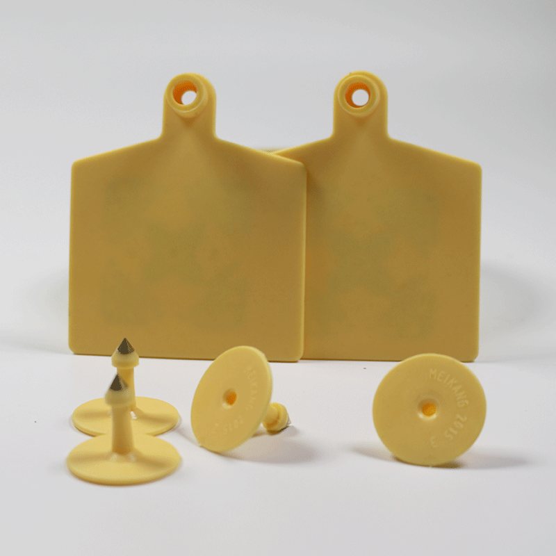 Étiquettes auriculaires RFID UHF UHF ISO18000-6c Gen2 pour animaux