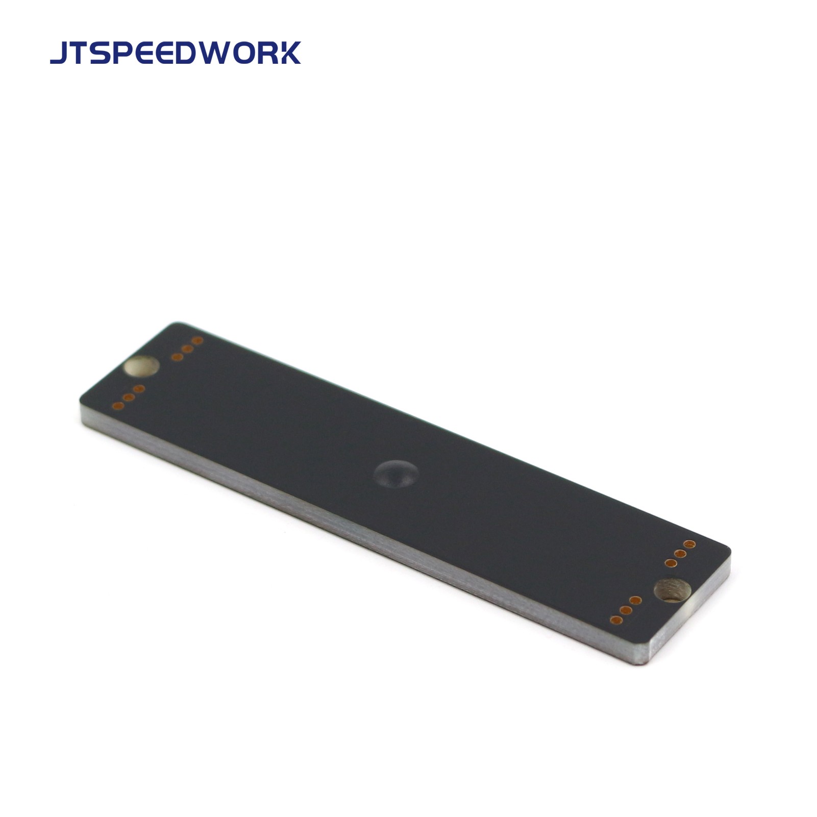 Étiquette RFID UHF sur métal JT-K8020 80*20*3 mm pour circuit imprimé, destinée aux systèmes de gestion d'entrepôt.