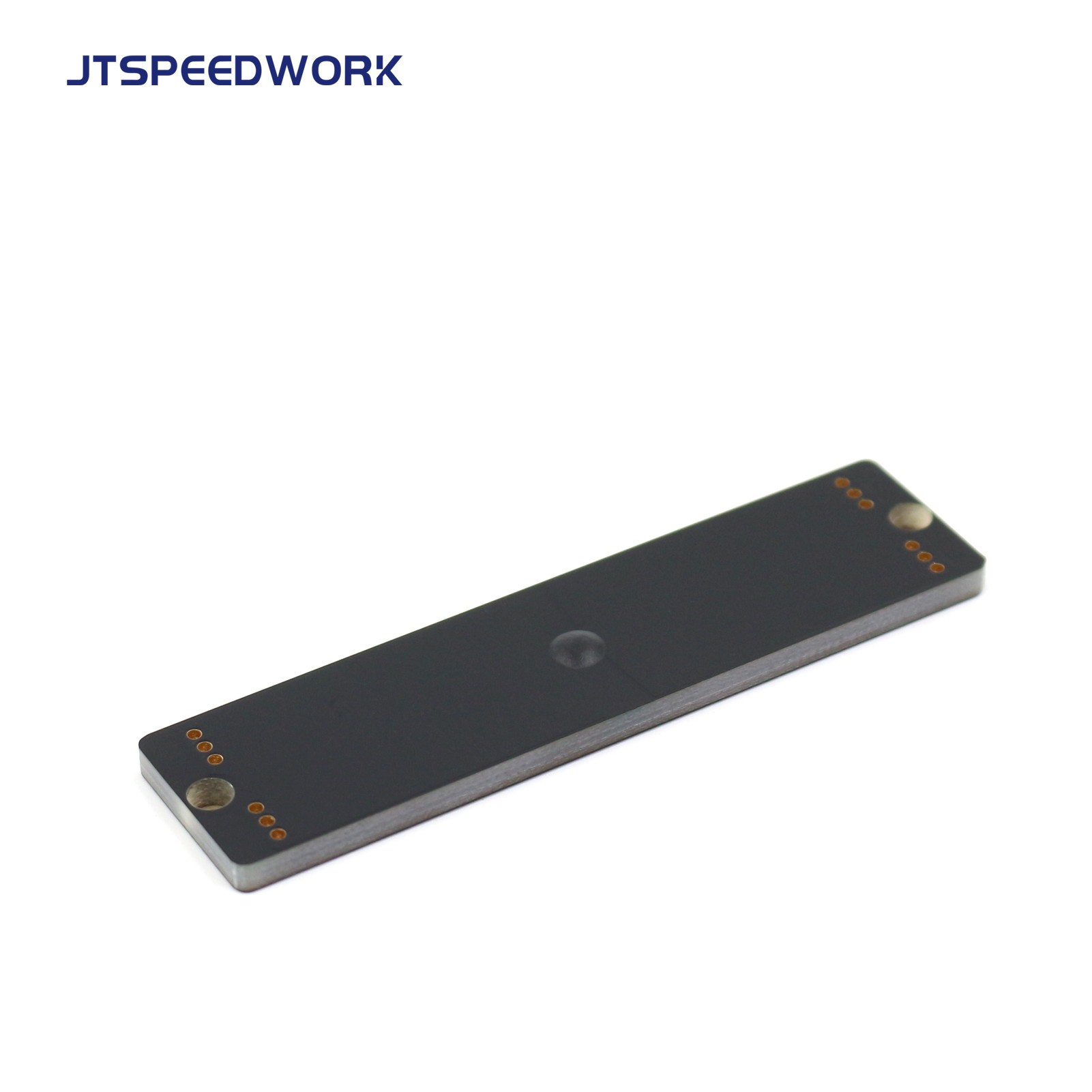 Étiquette RFID UHF sur métal JT-K8020 80*20*3 mm pour circuit imprimé, destinée aux systèmes de gestion d'entrepôt.