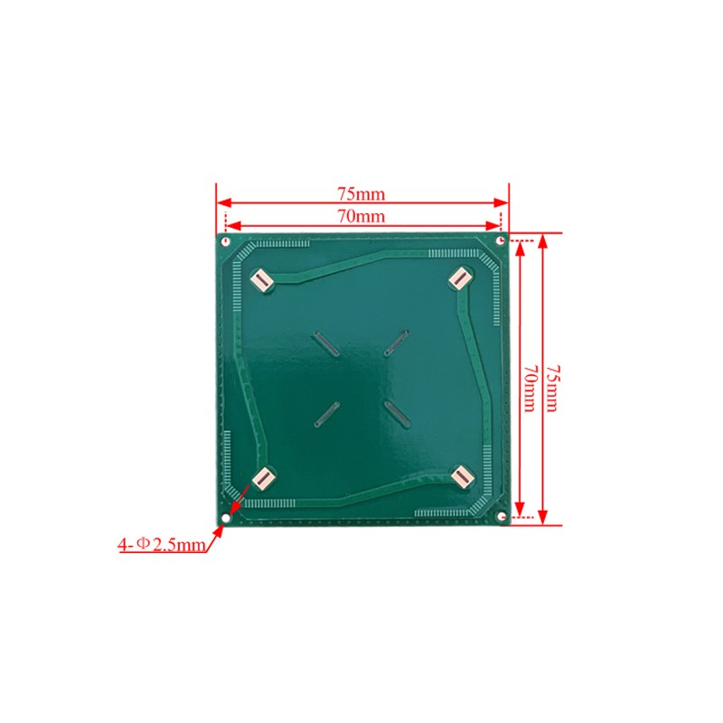 Antenne UHF spirale à polarisation circulaire JT-T075R 4 dBi 860-960 MHz RFID