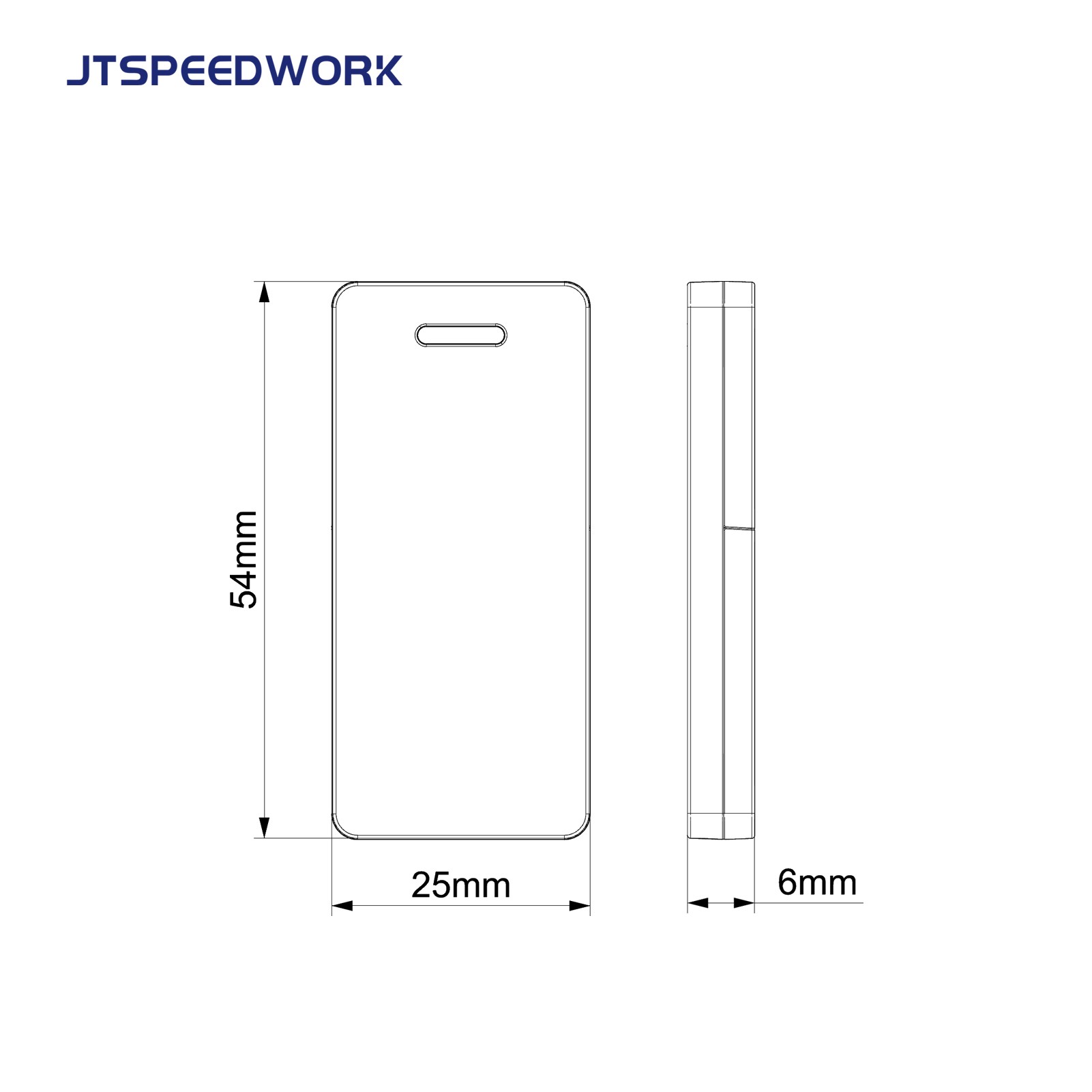 Étiquette RFID active JT-T2490 2,4 GHz pour la gestion des stocks avec batterie remplaçable