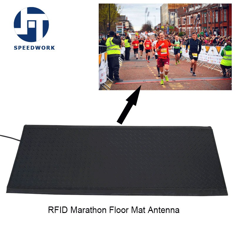 Antenne de tapis de sol UHF RFID bleue pour le chronométrage sportif en marathon