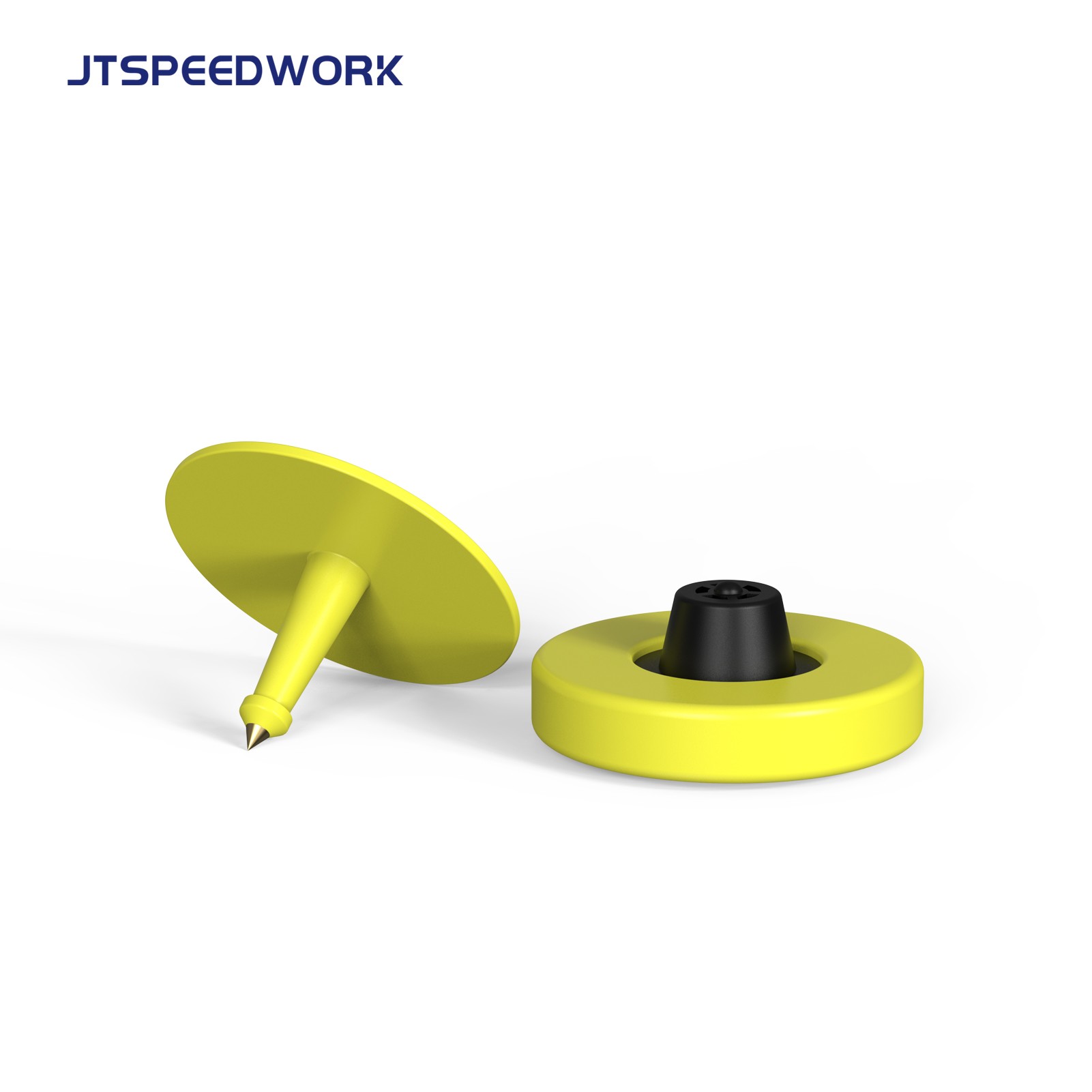 Étiquette auriculaire RFID LF pour animaux JT-E001 LF 134,2 kHz FDX EM4305