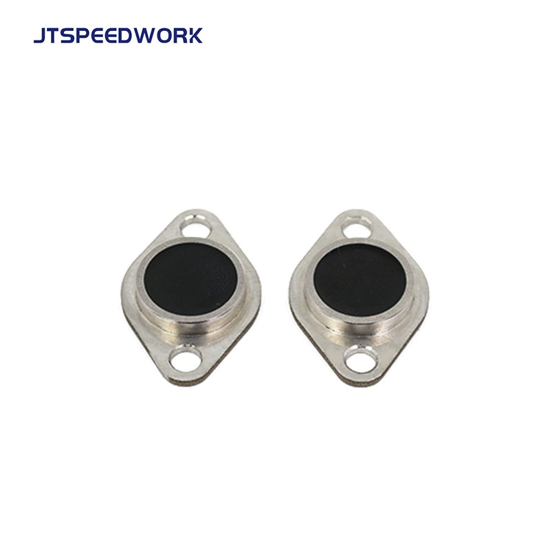 Étiquette RFID UHF anti-collision en acier inoxydable JT-K4026, fixée sur métal et résistante aux chocs violents.