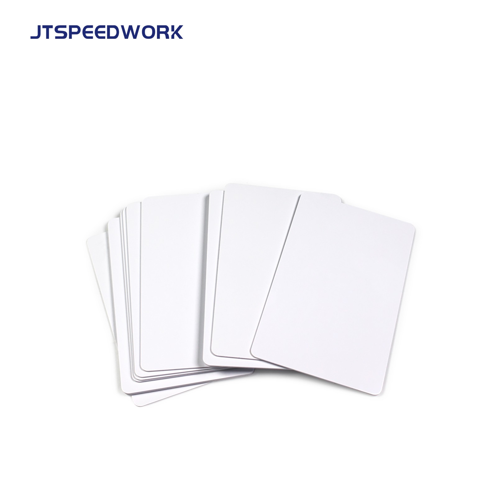 Carte RFID UHF en PVC blanche JT-A8554 85*54*0,86 mm 860-960 MHz
