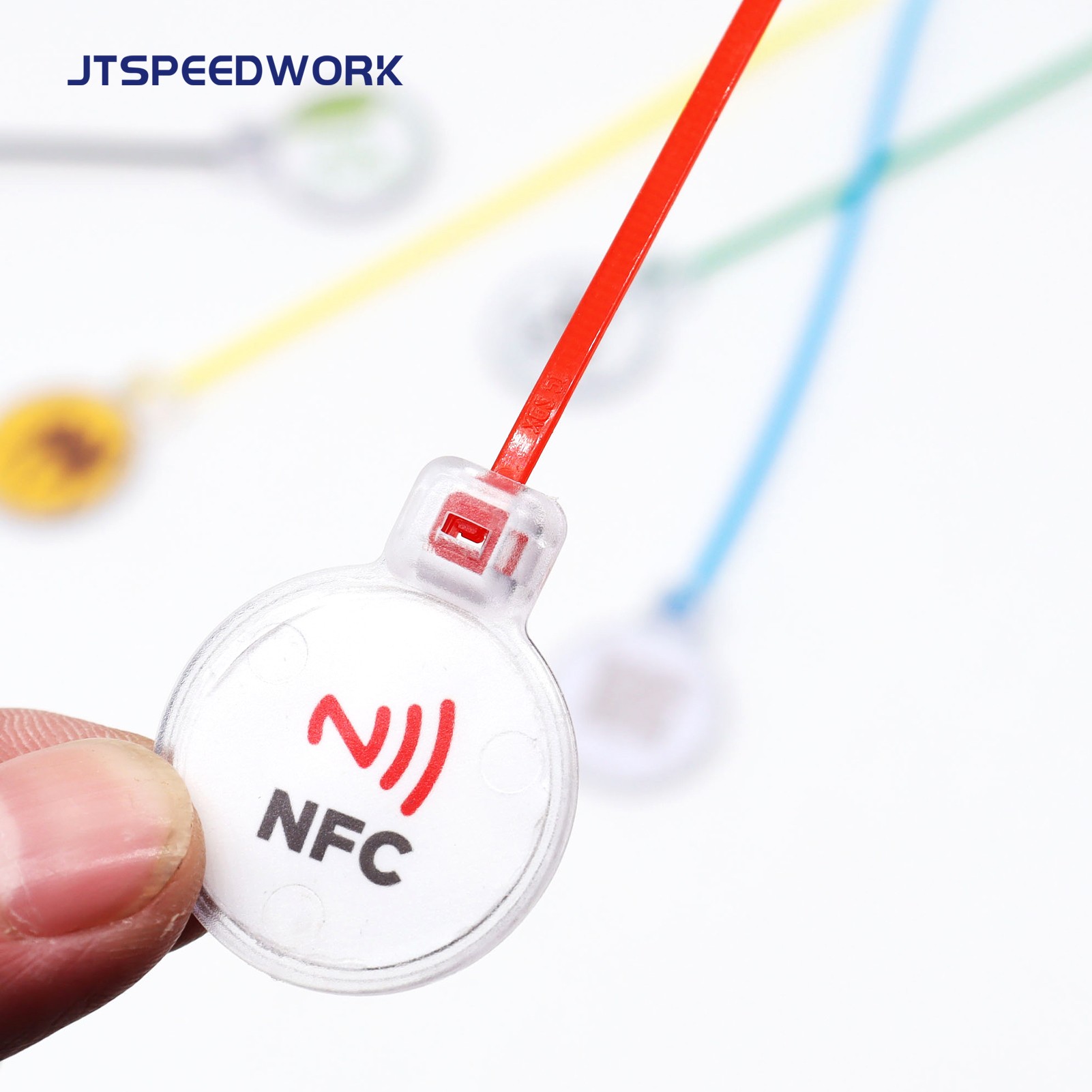 Étiquette de serrage RFID UHF/NFC/LF JT-ZD28T IP67