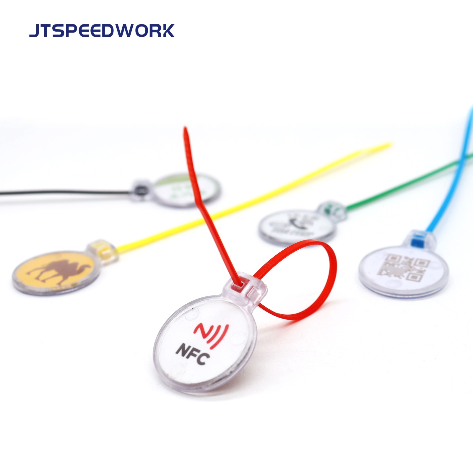 Étiquette de serrage RFID UHF/NFC/LF JT-ZD28T IP67