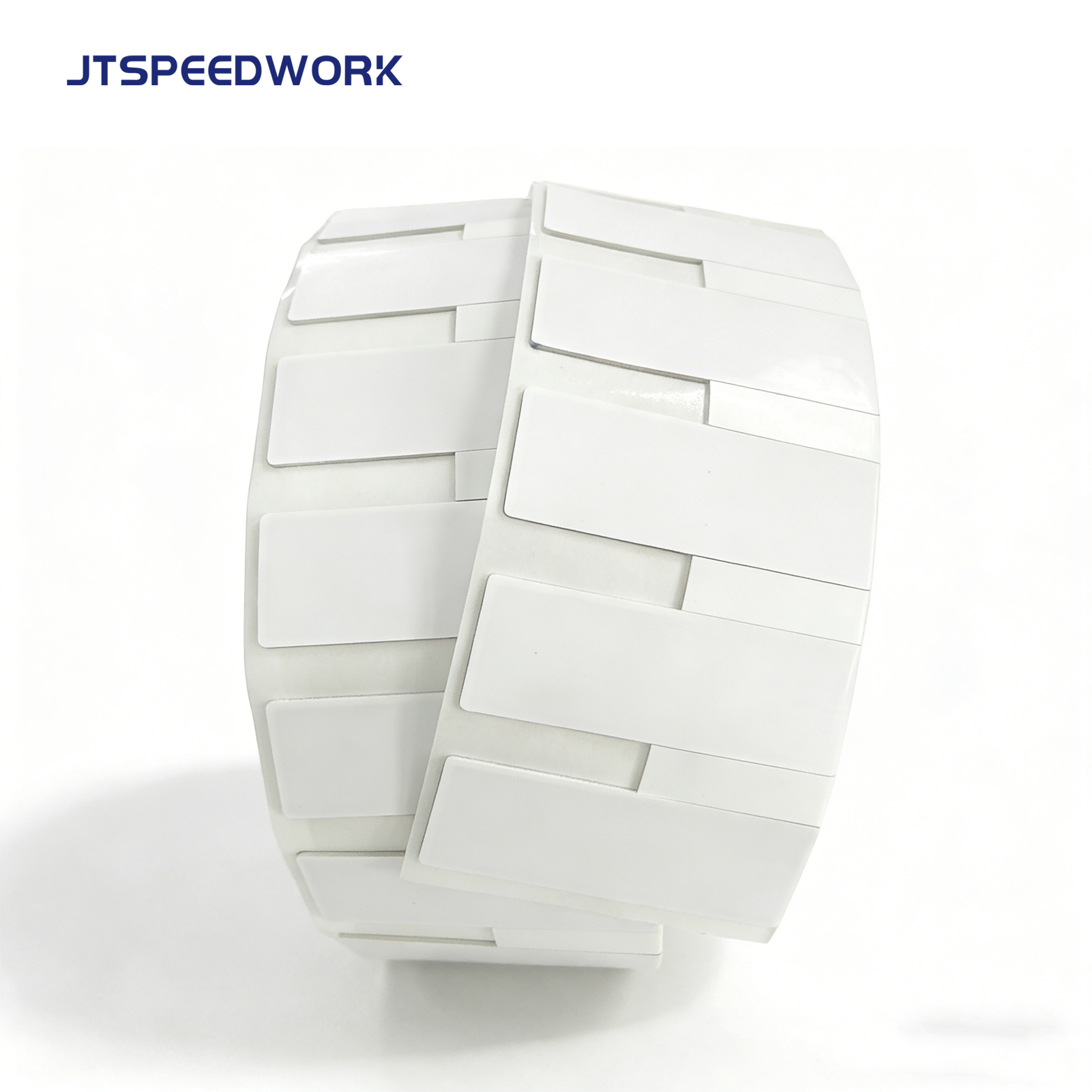 Étiquette flexible inviolable RFID UHF 860-960 MHz JT-K7025 (70 x 25 x 1,26 mm) pour surfaces métalliques, avec puce Impinj Monza R6-P