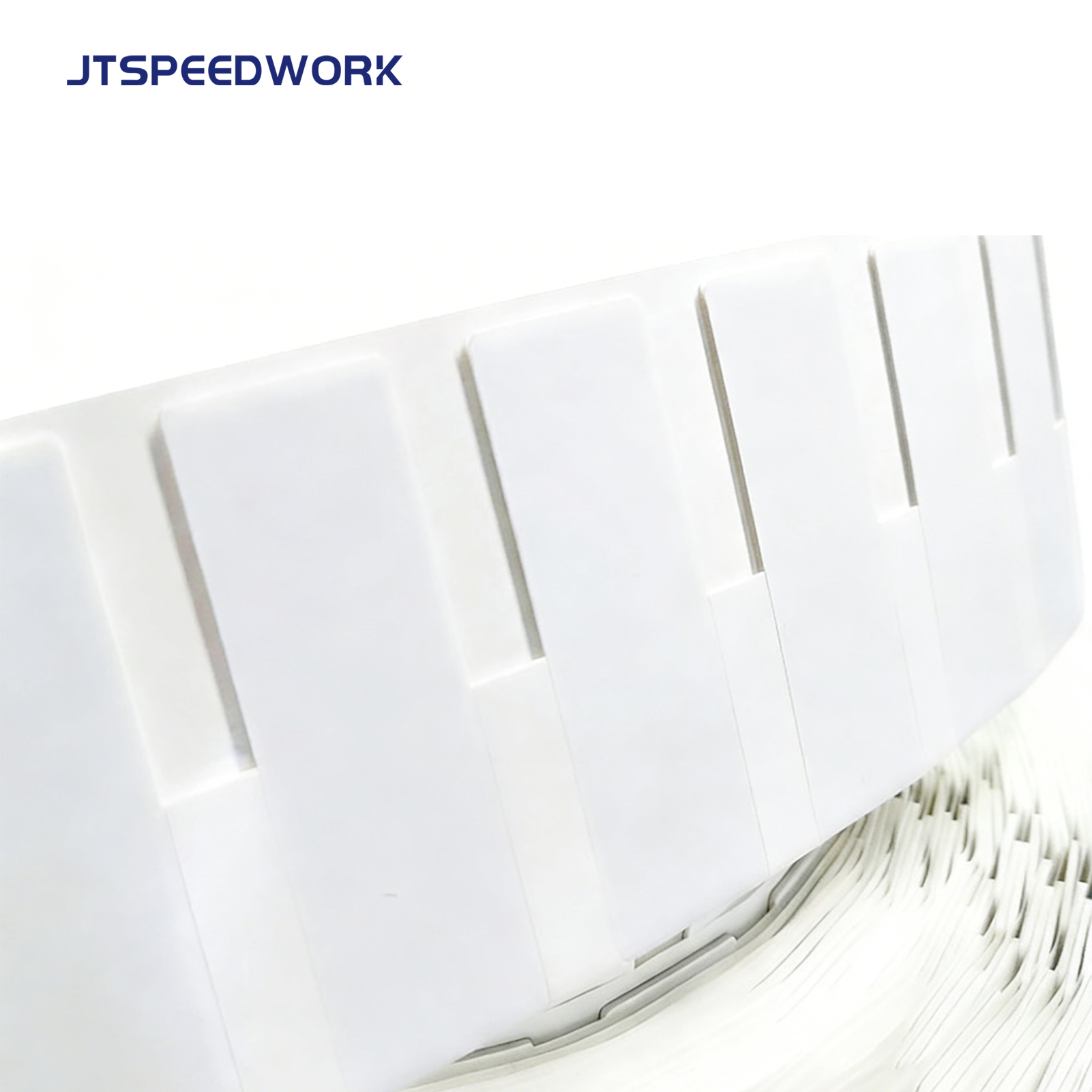 Étiquette flexible inviolable RFID UHF 860-960 MHz JT-K7025 (70 x 25 x 1,26 mm) pour surfaces métalliques, avec puce Impinj Monza R6-P